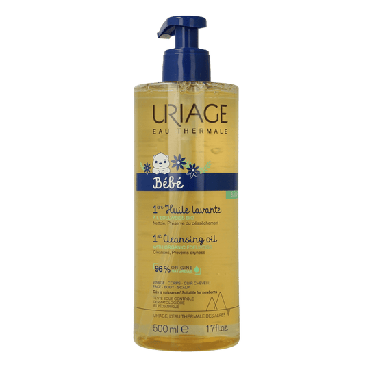 Uriage Bebe 1ere huile lavante fp 500 Milliliter - DrogistWereld
