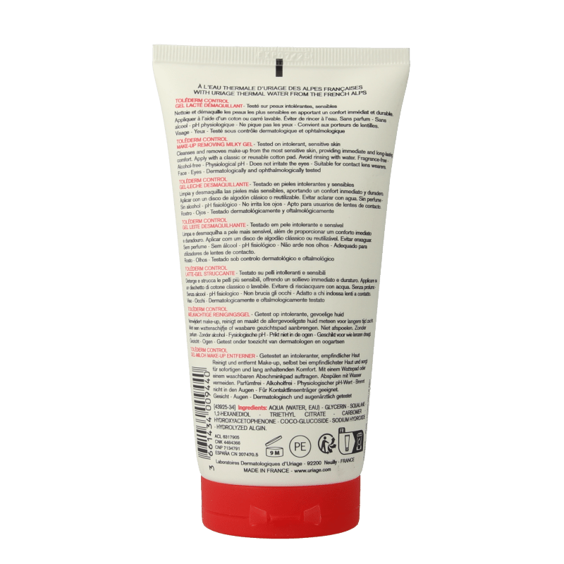 Uriage Tolederm control gel lacte demaq 150 Milliliter - DrogistWereld