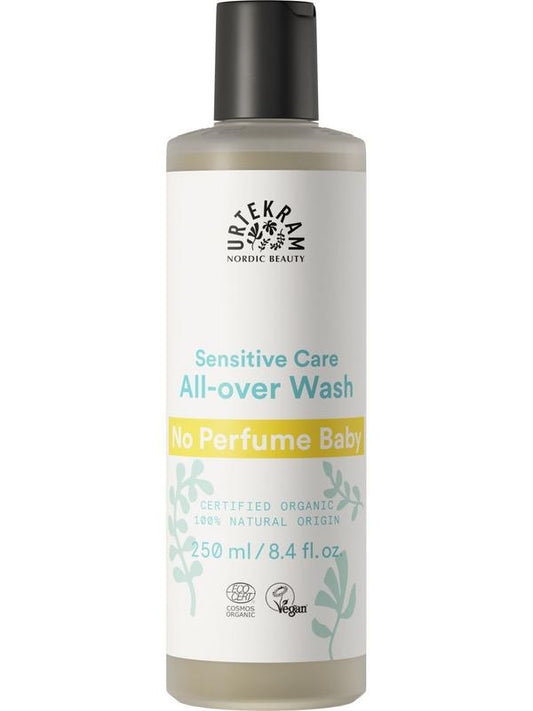 Urtekram Baby all over wash no perfume 250 Milliliter - DrogistWereld