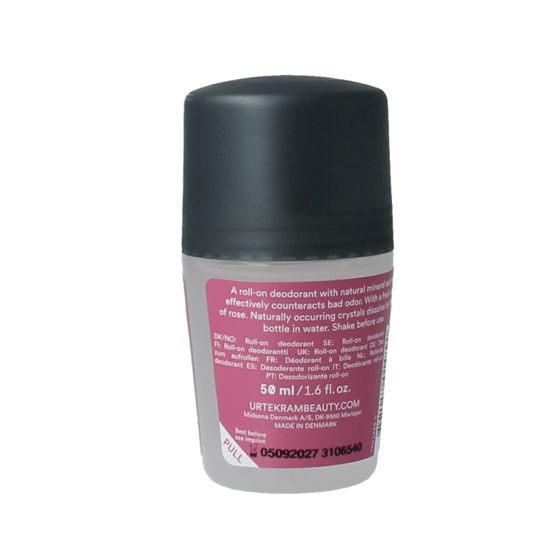 Urtekram Deodorant rozen kristal bio 50 Milliliter - DrogistWereld