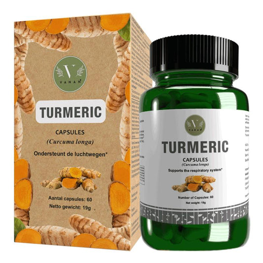 Vanan Turmeric capsules 60 Capsules - DrogistWereld