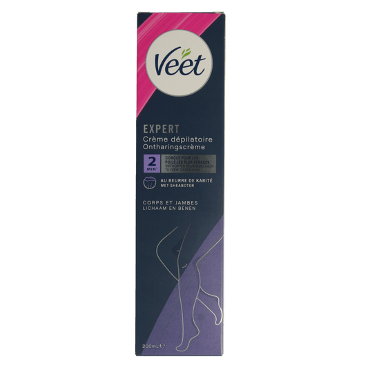 Veet Expert ontharingscreme benen 200 Milliliter - DrogistWereld