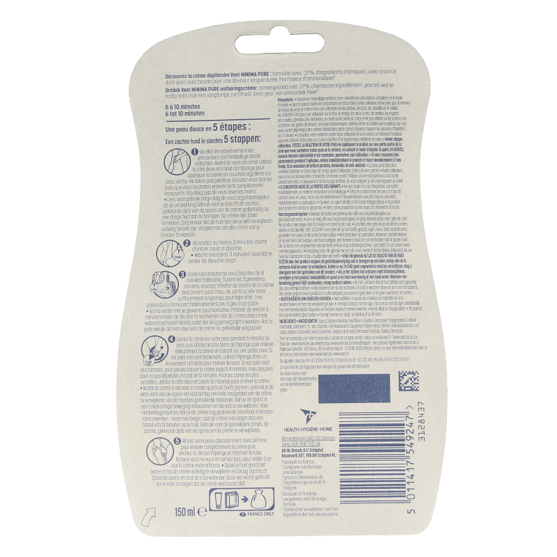 Veet In shower gevoelige huid 150 Milliliter - DrogistWereld
