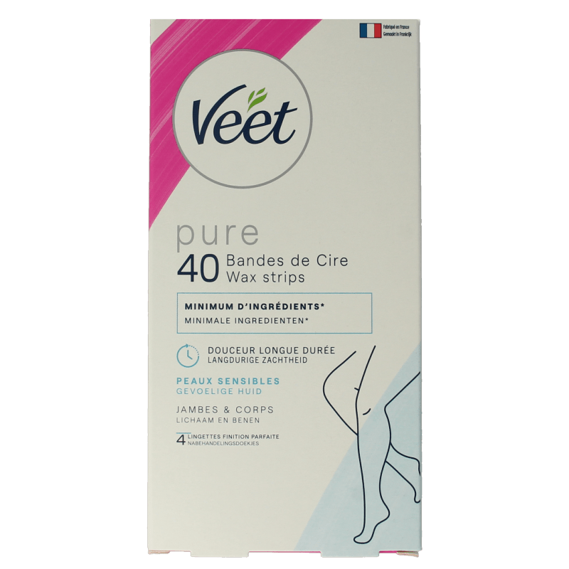 Veet Minima waxstrip benen 40 Stuks - DrogistWereld
