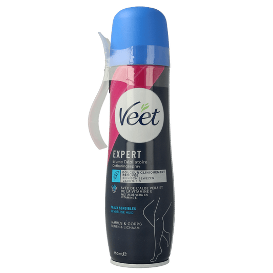 Veet Ontharingsspray gevoelige huid 150 Milliliter - DrogistWereld