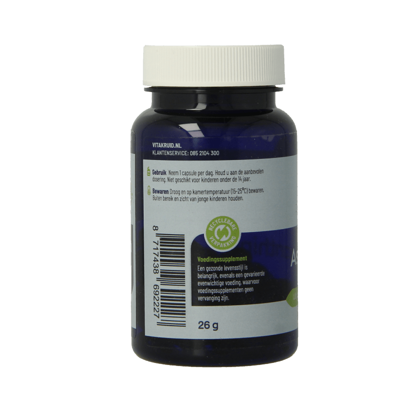 Vitakruid Astaxanthine Astapure 4mg duurzaam gekweekte alg 60 Vegetarische capsules - DrogistWereld