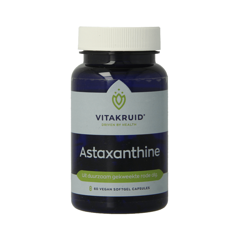 Vitakruid Astaxanthine Astapure 4mg duurzaam gekweekte alg 60 Vegetarische capsules - DrogistWereld