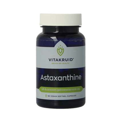Vitakruid Astaxanthine Astapure 4mg duurzaam gekweekte alg 60 Vegetarische capsules - DrogistWereld