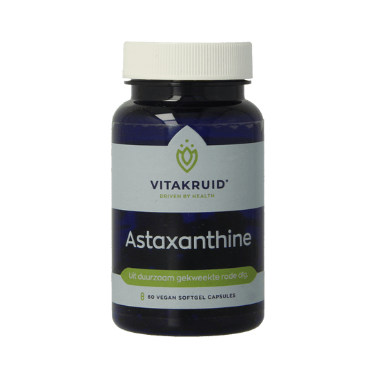 Vitakruid Astaxanthine Astapure 4mg duurzaam gekweekte alg 60 Vegetarische capsules - DrogistWereld