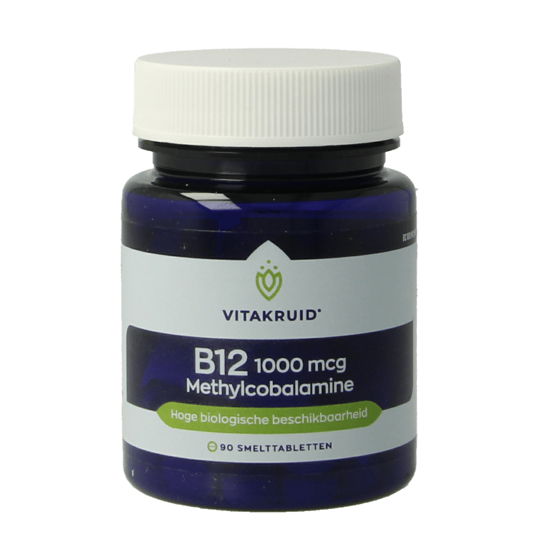 Vitakruid B12 1000 mcg Actief Methylcobalamine 90 Smelttabletten - DrogistWereld