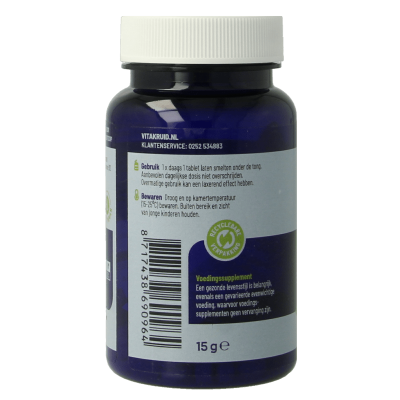 Vitakruid B12 5000 mcg Actief Methylcobalamine 60 Smelttabletten - DrogistWereld