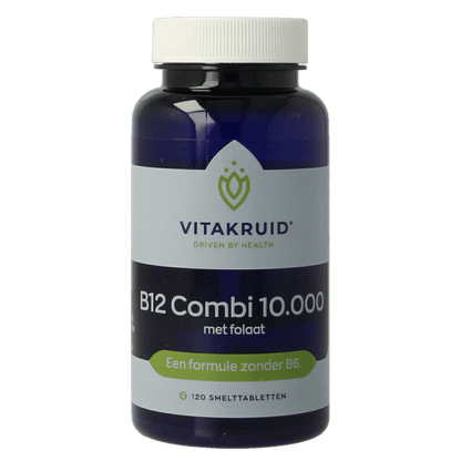 Vitakruid B12 Combi 10.000 met Actief Folaat 120 Smelttabletten - DrogistWereld