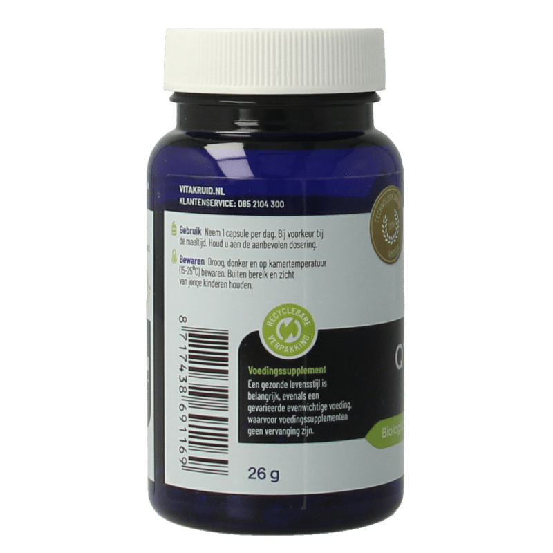 Vitakruid Co - enzym Q10 Ubiquinol actieve vorm Kaneka 100 mg 60 Vegetarische capsules - DrogistWereld