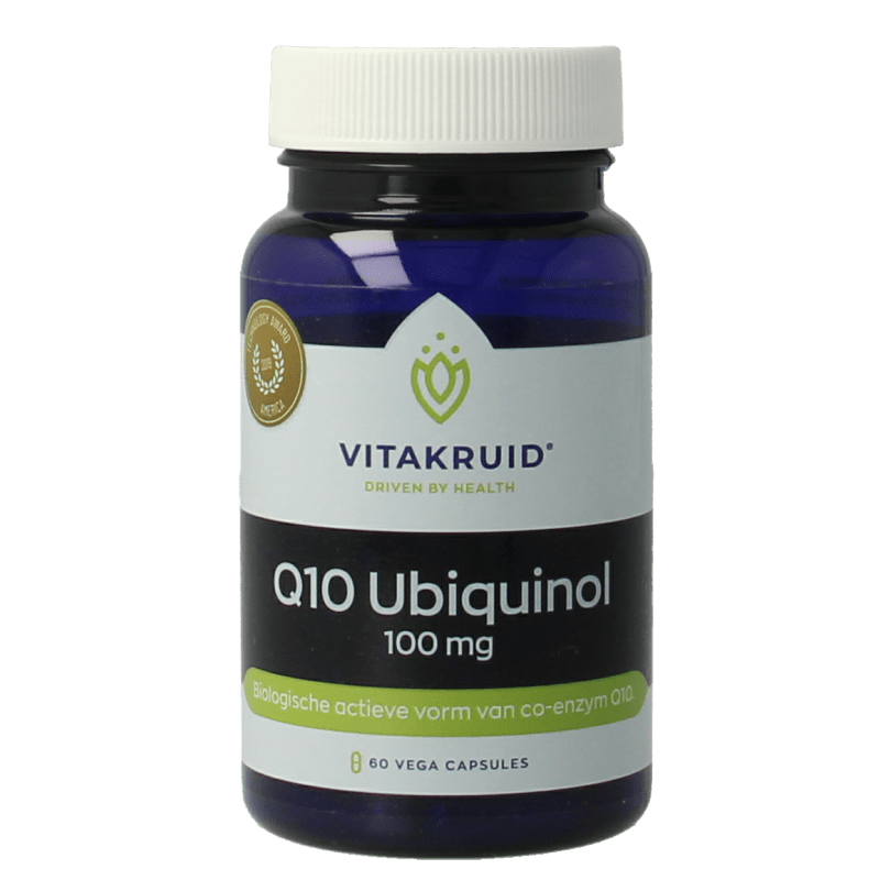 Vitakruid Co - enzym Q10 Ubiquinol actieve vorm Kaneka 100 mg 60 Vegetarische capsules - DrogistWereld