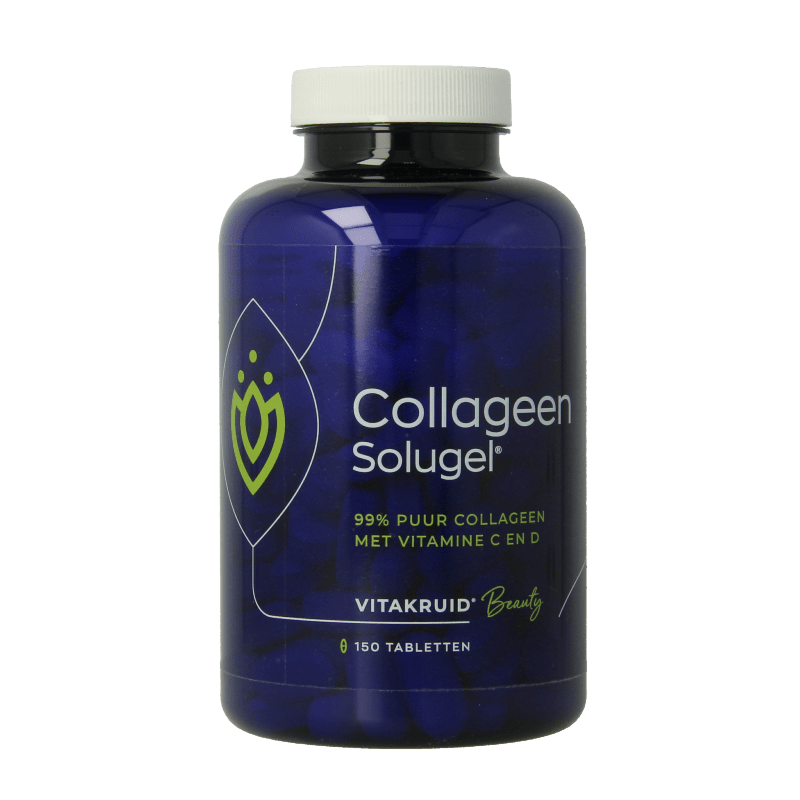 Vitakruid Collageen solugel tabletten met vitamine C en D 150 Tabletten - DrogistWereld