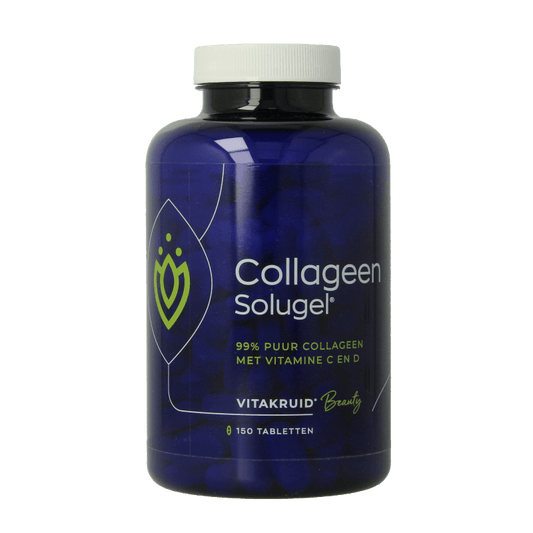 Vitakruid Collageen solugel tabletten met vitamine C en D 150 Tabletten - DrogistWereld