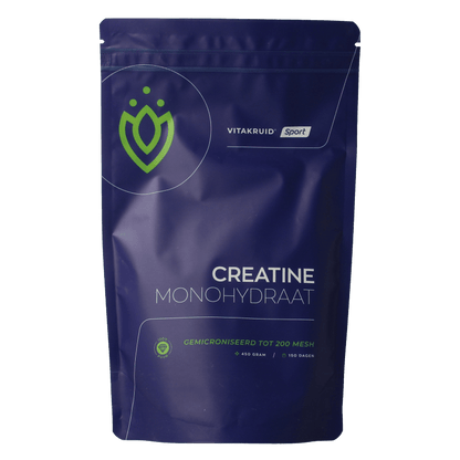 Vitakruid Creatine Monohydraat gemicroniseerd tot 200 mesh 450 Gram - DrogistWereld