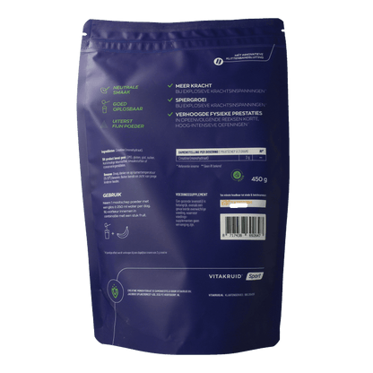 Vitakruid Creatine Monohydraat gemicroniseerd tot 200 mesh 450 Gram - DrogistWereld