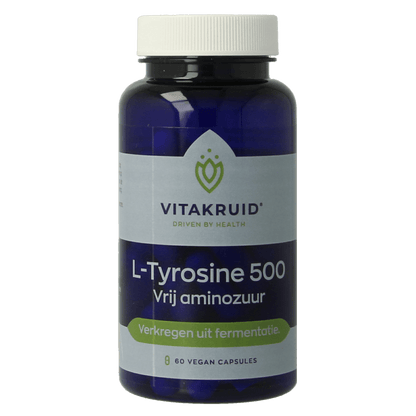 Vitakruid L - Tyrosine 500mg uit fermentatie 60 Vegetarische capsules - DrogistWereld