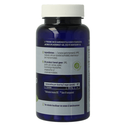 Vitakruid L - Tyrosine 500mg uit fermentatie 60 Vegetarische capsules - DrogistWereld
