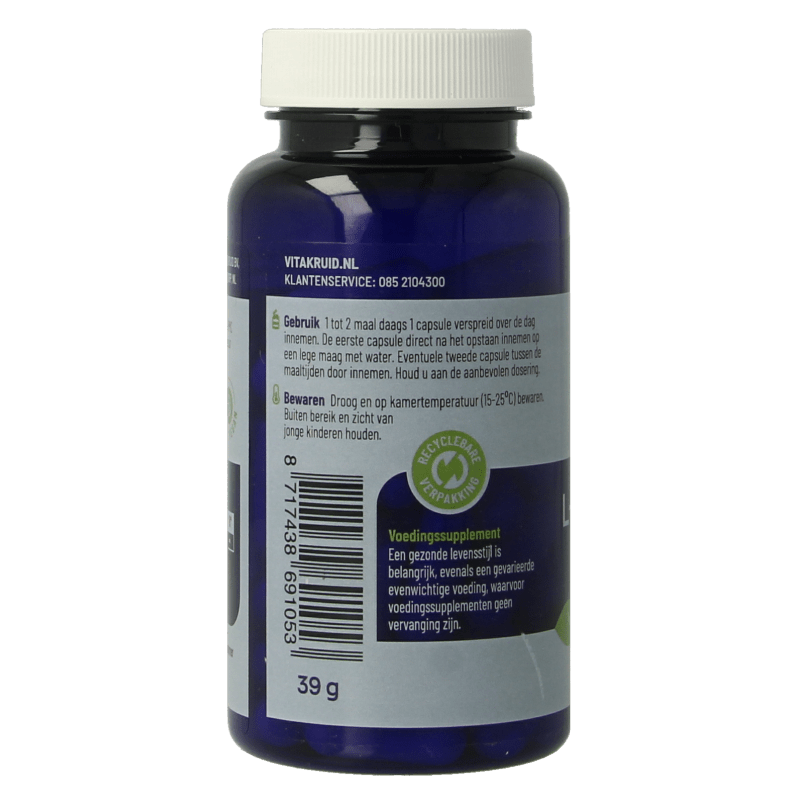 Vitakruid L - Tyrosine 500mg uit fermentatie 60 Vegetarische capsules - DrogistWereld
