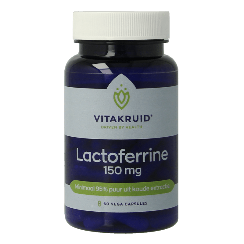 Vitakruid Lactoferrine 150 mg minimaal 95% puur + Vitamine C 60 Vegetarische capsules - DrogistWereld