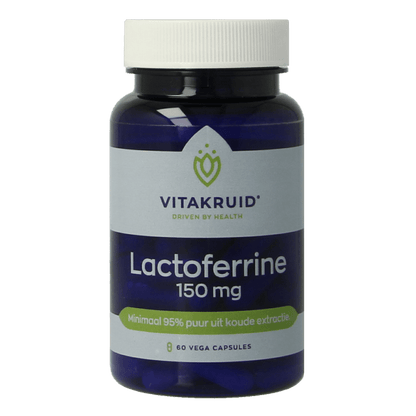 Vitakruid Lactoferrine 150 mg minimaal 95% puur + Vitamine C 60 Vegetarische capsules - DrogistWereld