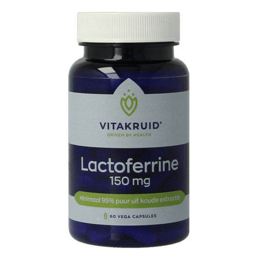 Vitakruid Lactoferrine 150 mg minimaal 95% puur + Vitamine C 60 Vegetarische capsules - DrogistWereld