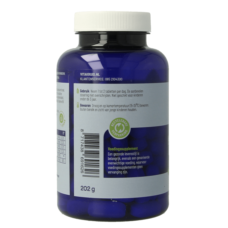 Vitakruid Magnesium 200 Complex Tauraat Malaat Bisglycinaat 90 Tabletten - DrogistWereld