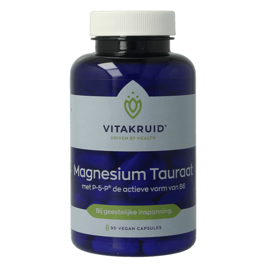 Vitakruid Magnesium Tauraat met Vitamine B6 (P - 5 - P) 90 Vegetarische capsules - DrogistWereld