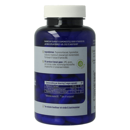 Vitakruid Magnesium Tauraat met Vitamine B6 (P - 5 - P) 90 Vegetarische capsules - DrogistWereld
