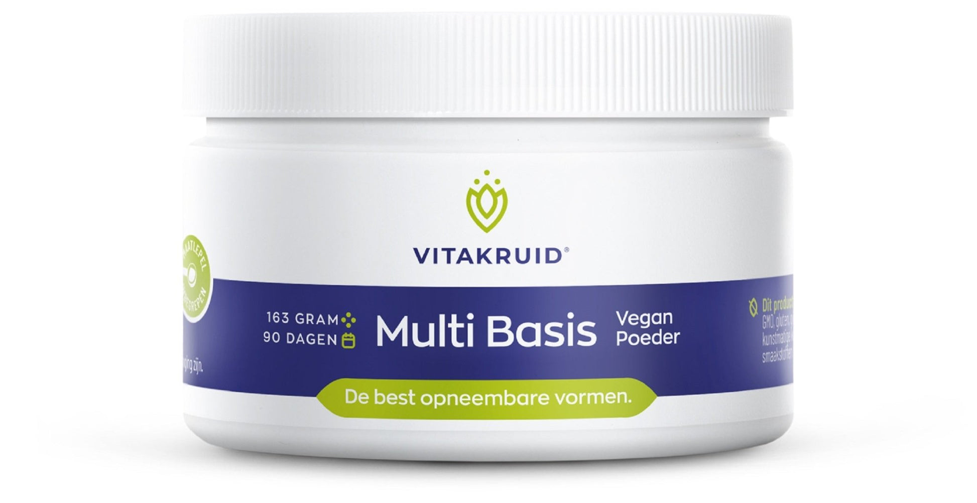 Vitakruid Multi Basis Vegan poeder met natuurlijke vormen 163 Gram - DrogistWereld
