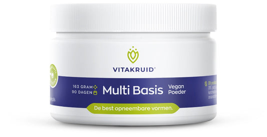 Vitakruid Multi Basis Vegan poeder met natuurlijke vormen 163 Gram - DrogistWereld