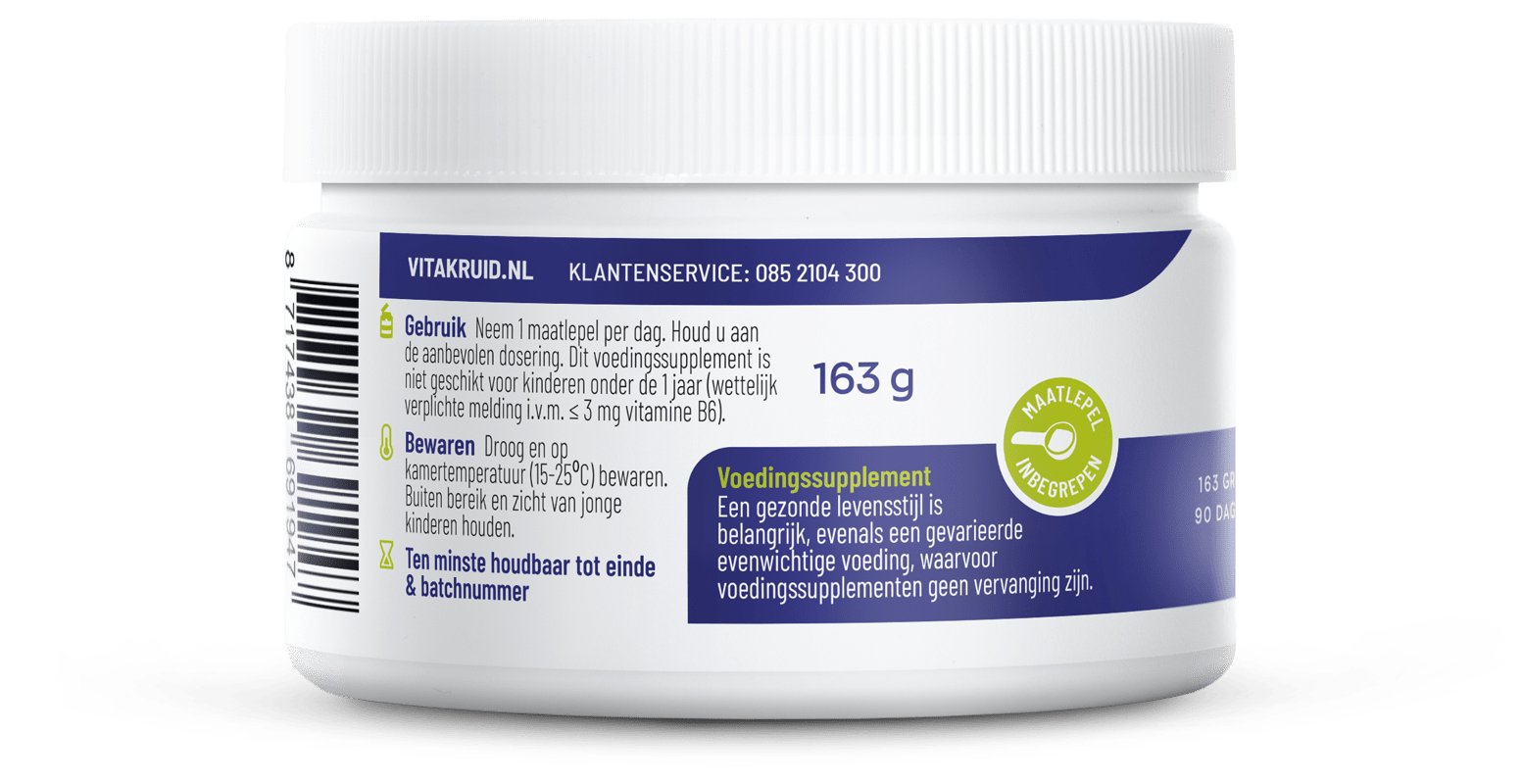 Vitakruid Multi Basis Vegan poeder met natuurlijke vormen 163 Gram - DrogistWereld
