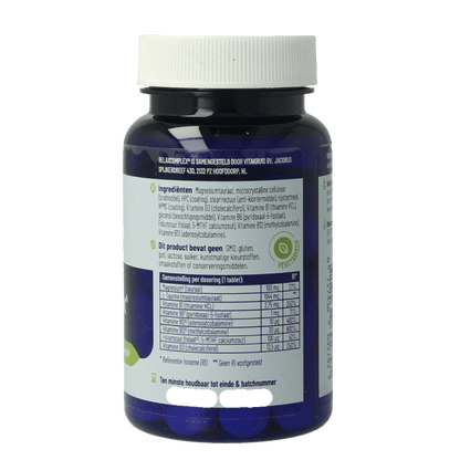 Vitakruid RelaxComplex oa Magnesium Tauraat & Vitamine D3 30 Tabletten - DrogistWereld