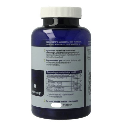 Vitakruid Visolie 1400 TG Triglyceriden met D3 90 Softgels - DrogistWereld