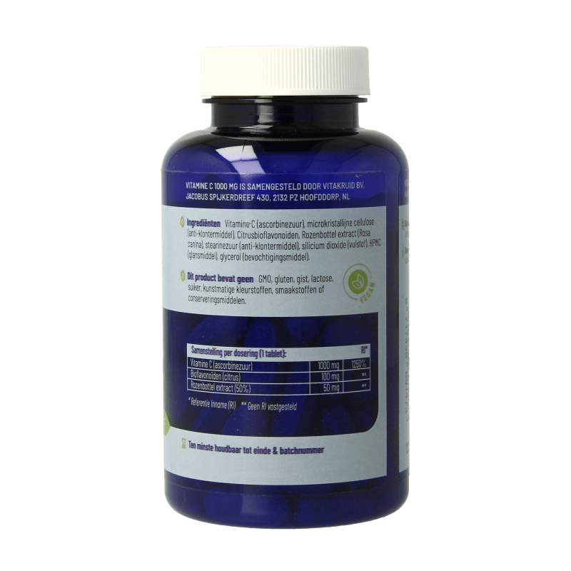Vitakruid Vitamine C 1000 met Bioflavonoiden & Rozenbottel 90 Tabletten - DrogistWereld