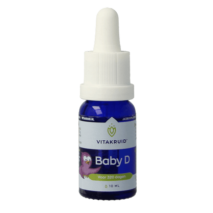Vitakruid Vitamine D baby druppels 10 Milliliter - DrogistWereld