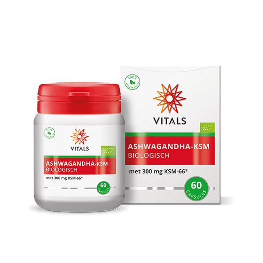 Vitals Ashwagandha - ksm bio 60 Capsules - DrogistWereld