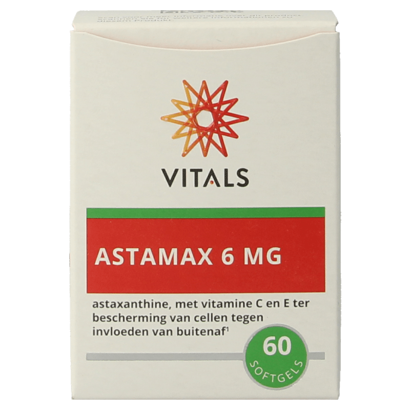 Vitals Astamax 6 mg 60 Softgels - DrogistWereld