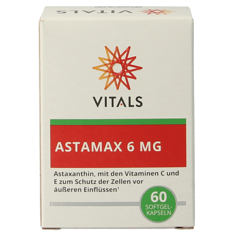 Vitals Astamax 6 mg 60 Softgels - DrogistWereld