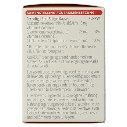 Vitals Astamax 6 mg 60 Softgels - DrogistWereld