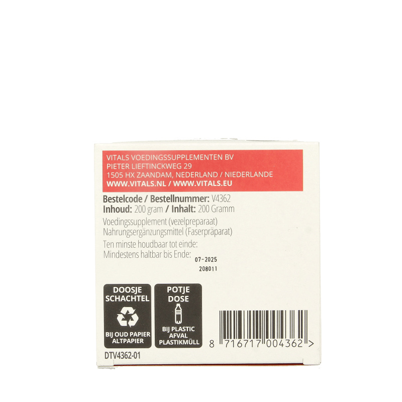 Vitals Guarboonvezels 200 Gram - DrogistWereld
