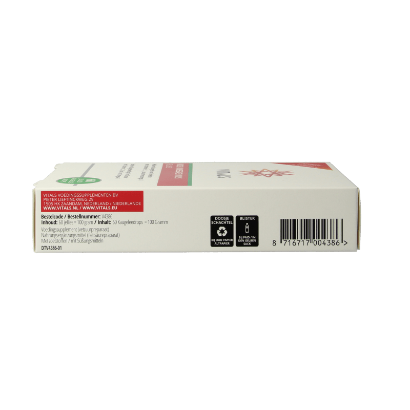 Vitals Kids omega 3 plus jellies 60 Stuks - DrogistWereld