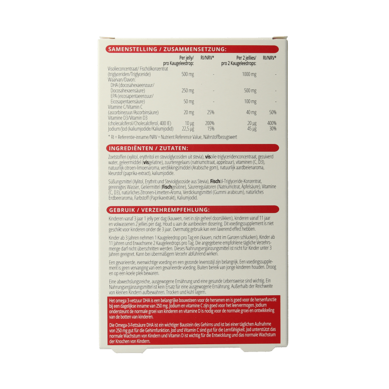 Vitals Kids omega 3 plus jellies 60 Stuks - DrogistWereld