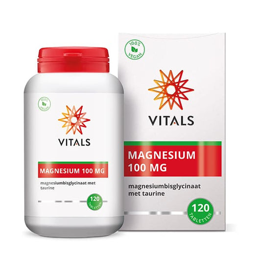 Vitals Magnesiumbisglycinaat 100 mg 120 Tabletten - DrogistWereld