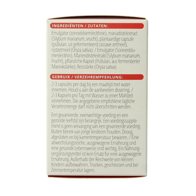 Vitals Mariadistel - PS 60 Capsules - DrogistWereld
