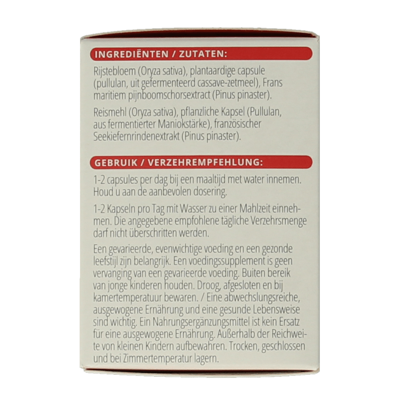 Vitals Pycnogenol 60 Capsules - DrogistWereld