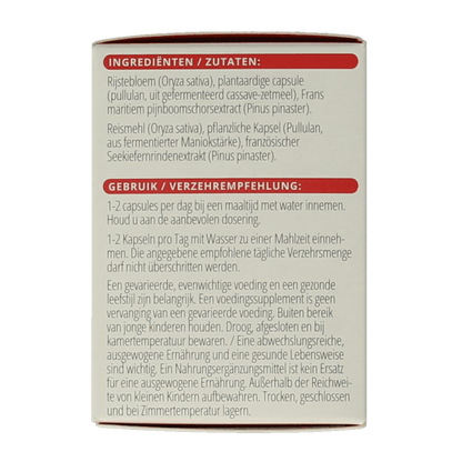 Vitals Pycnogenol 60 Capsules - DrogistWereld