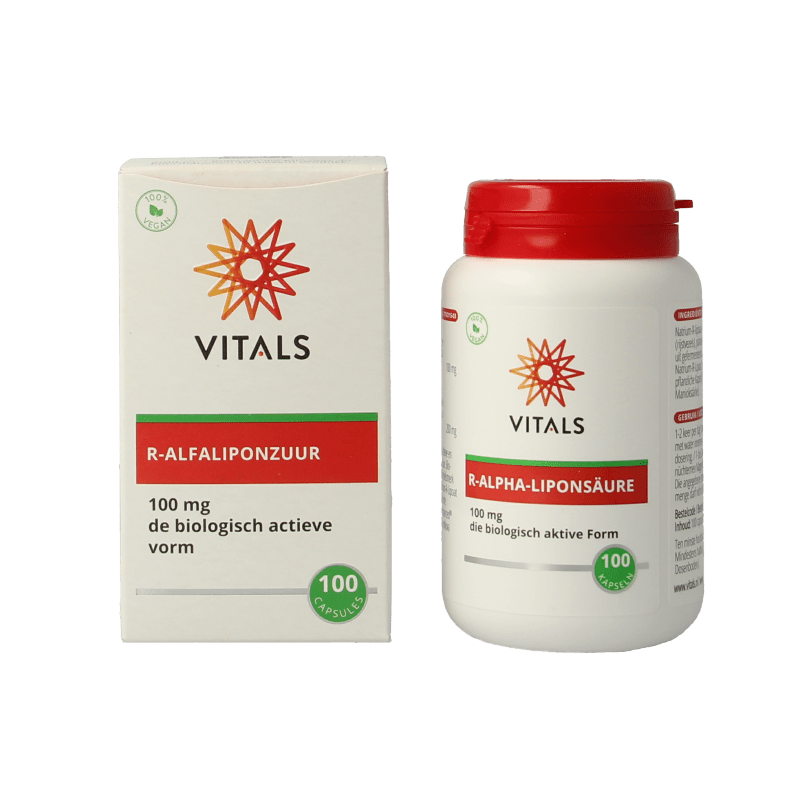 Vitals R - alfaliponzuur 100 Capsules - DrogistWereld